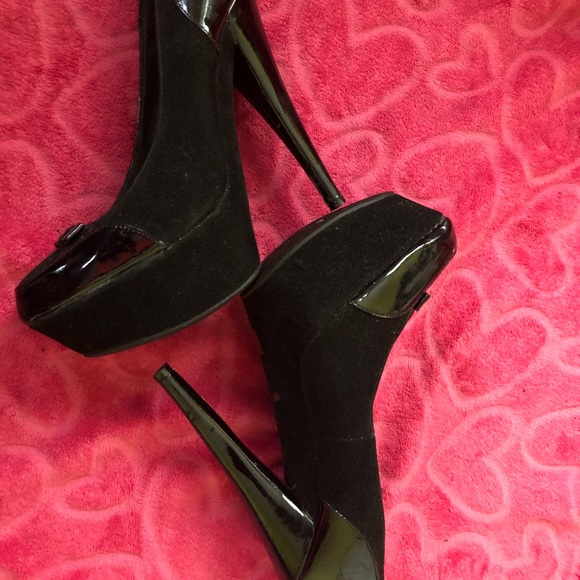 Black platform loafers - Picture 3 of 5